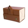 thumbnail image 2 of Estuche para gafas de sol para hombre y mujer, plegable, multifuncional, de PU 4 ranuras, 2 of 9
