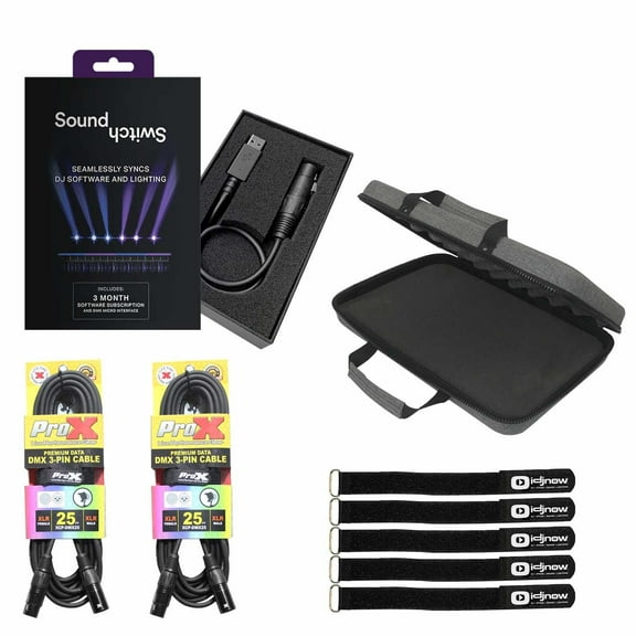 SoundSwitch Micro USB to DMX Interface with Carry Case Package