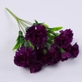 thumbnail image 1 of Bgsha 11Head Carnation Artificial Flowers Plastic Fake Plants Home Party Wedding Decor, 1 of 8