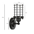 thumbnail image 2 of Aplique industrial negro IP44 - Bares Qazqa Lámpara industrial exterior IP44 redonda, 2 of 5