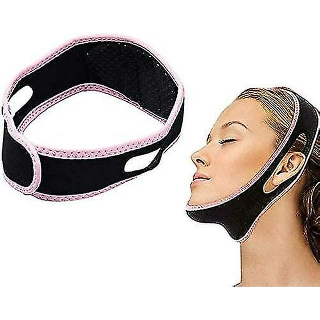 Sangle de Menton Anti-Ronflement, Sangle de Menton pour Arrêter de Ronfler pour les Utilisateurs de Cpap, Dispositif de Réduction de Ronflement Réglable pour Mieux Dormir, Sangle de Menton Respirante pour Arrêter de Ronfler