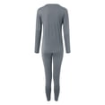 thumbnail image 5 of vigerkar Womens Thermal Base Layer Set – Long Sleeve Shirt & Leggings for Cold Weather – Lounge Set for Women (Dark Gray, 3XL), 5 of 8