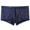 thumbnail image 2 of EchfiProm Big Mens Underwear Boxer Briefs Breathable Comfortable Blue Lace 3XL Underpants, 2 of 2