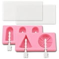 thumbnail image 3 of kurtrusly 2Pcs Cartoon Popsicle Molds Silicone Ice Cream Mould DIY Ice Pop Molds, 3 of 7