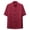 Red-tshirts for men, variant on YanHoo Men's Vintage Kung Fu Shirts Short Sleeve Button Down Shirt Loose Fit Solid Color Tops Casual Comfy Going Out Tee