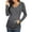 Dark Gray, variant on Diufon Women's Maternity Hoodie Shirt Casual Long Sleeve V neck Sweatshirt with Pockets Fall Winter Ruched Top