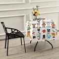 thumbnail image 7 of SKYSONIC Xmas Funny Nutcrackers Round Tablecloth 60inch Indoor Wrinkle Free, Circular Lace Table Cover Washable for Kitchen Dining Decor, 7 of 7