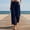 Dark Blue, variant on Juslio Womens Pants High Waist Loose with Pockets Casual Comfortable Wide-Leg Pants