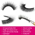thumbnail image 4 of Eliace False Eyelashes Vegan 3d Faux Mink Lashes Pack Full Volume Fluffy 14MM Wispy Natural Fake Eye Lashes Strip 15 Pairs  | Arya, 4 of 5
