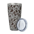 thumbnail image 2 of KLL Brown Moose with Pinecones Print 40oz Stainless Steel Insulated Car Cup with Spillproof Lid - Keep Your Drink Hot or Cold on the Go-Without Straw, 2 of 8