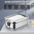 thumbnail image 2 of Stainless Steel Leakproof Bento Boxes 4 Count, 2 of 13