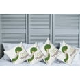 thumbnail image 2 of Ambesonne Funny Throw Pillow Cover 4 Pack, Cartoon Snake Mascot Love, 18", Green Navy Ecru, 2 of 5