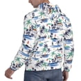 thumbnail image 6 of Rateoe Hawaii Palms Pattern Mens Hoodie, Pullover Hooded Sweatshirt, Kangaroo Pocket Hoodie Ideal for Daily Wear, Travel and Home-X-Large, 6 of 7