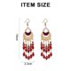 thumbnail image 2 of Conjunto de pendientes colgantes con forma de gota hueca a la moda para mujeres y niñas, joyería Vintage con forma de gota de estilo nacional bohemio para regalos, 2 of 5