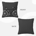 thumbnail image 3 of LNWH Decorative Pillow Covers, Bike Square Sofa Decorative Knit Pillow Case, 18"x18", 3 of 8