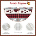 thumbnail image 5 of Bingfone Christmas Tree Skirt Mat Christmas Decoration Interior 48"-Buffalo Plaid Forest, 5 of 8