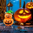 thumbnail image 3 of pdqouc Wind Up Walking Pumpkin Toy Double Layer Halloween Pumpkin with Green Hat Fun Halloween Novelty Toy for Kids and Adults, for Halloween Party FavorsSupplies, 3 of 5