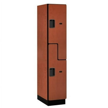 Salsbury  Extra Wide Designer Wood Locker Double Tier S Style - Cherry