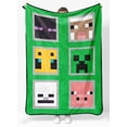thumbnail image 1 of Manta Sunny Side Up de felpa suave para Minecraft, 46 x 60 pulgadas, 1 of 6