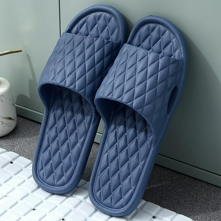 

2021 New Slippers Women Summer Simple Solid color Lovers Slide Shoes Thick Non-slip Bathroom Soft Ins Tide To Wear Cool Slippers