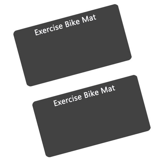 Lerpwige 2Pcs Nonslip Exercise Bike Trainer Workout Mat Indoor Floor Protector Pad