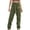 Army Green, variant on Women High Waist Skinny Stretch Jeans Light Weight Women Solid Pants Hippie Punk Trousers Streetwear Jogger Pocket Loose Overalls Long Pants,Gray M