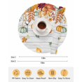 thumbnail image 6 of 15 Inch Round Placemats Set of 4, Fall Orange Green Pumpkins Non Slip Heat Insulation PP Table Mats, Thanksgiving Maple Leaf Vintage Washable Place Mats for Kitchen Dining Party Table Decor, 6 of 7
