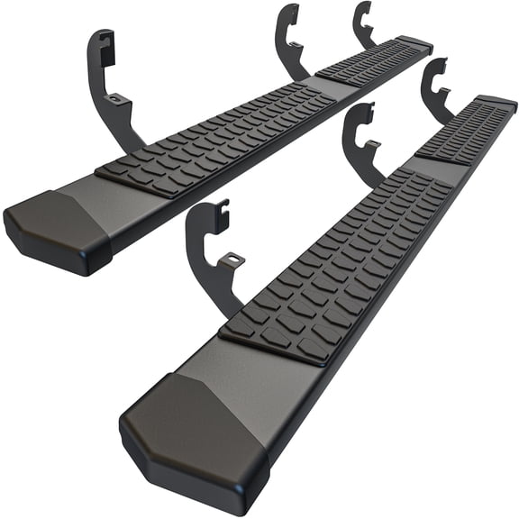 AutoBull 6" Running Boards Side Steps for 2015-2026 Chevy Colorado/GMC Canyon Crew Cab, Black Textured Aluminum Nerf Bars
