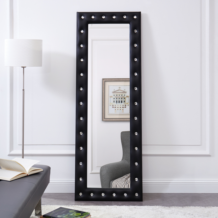 Black Mirror Full Length Mirror Black Frame Mirror Black Framed Mirror Large Leaning or Hanging