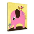 thumbnail image 2 of "Elephant With Birds" By Nancy Lee, Fine Art Giclee Print on Gallery Wrap Canvas, Ready to Hang, 2 of 3