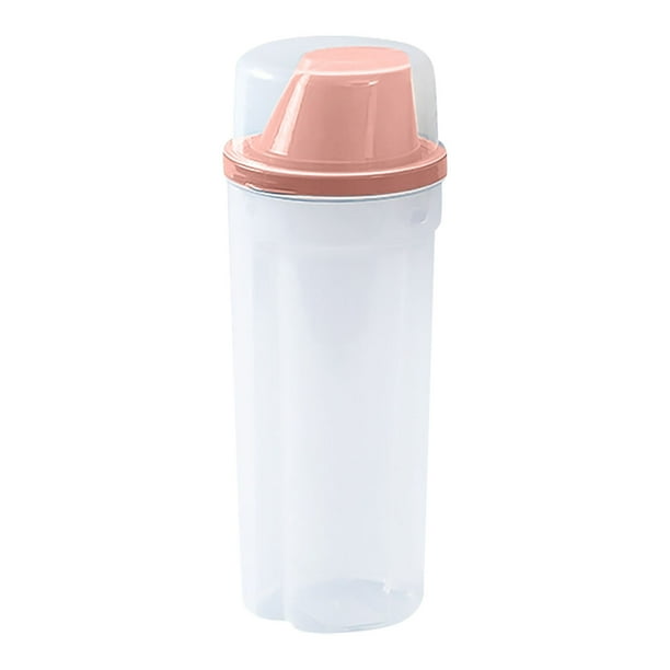 Recipiente para alimentos Recipiente hermético para alimentos secos con medidor y embudo | Dispensador adecuado para comida para gatos, cereales, arroz, cocina