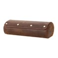 thumbnail image 1 of Caja de almacenamiento para relojes, 3 ranuras, utilidad compacta, anticaída, soporte para colección de joyas, caja enrollable para regalo, oficina, Marrón, 1 of 8