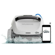 Dolphin (2026 Model) Explorer E50 Wi-Fi Robotic Pool Vacuum Cleaner Pools up to 50 FT - Waterline Scrubber Brush
