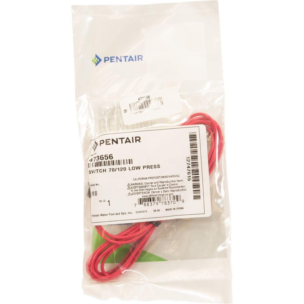 Pentair 473656 Low Pressure Switch
