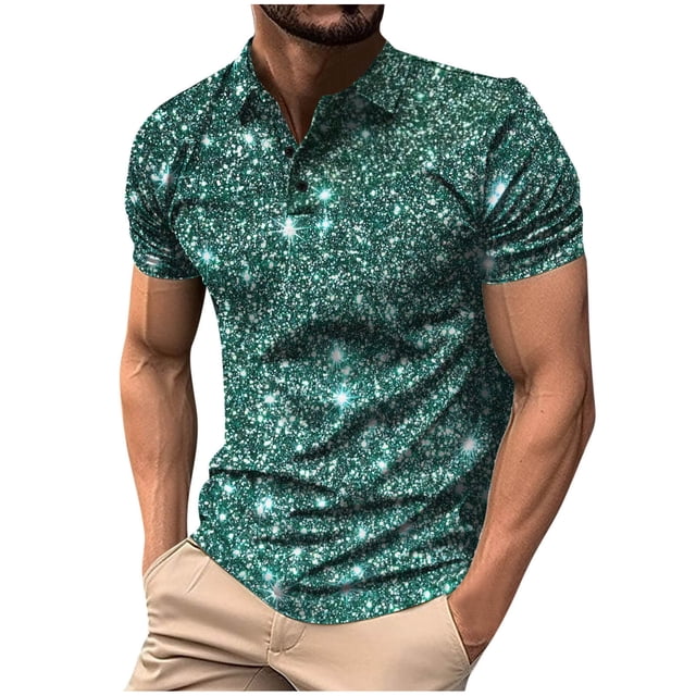ameIAEA Men's Summer Short Sleeve Casual 3 Button T-Shirts Basic Golf Work Tees Tops with Pocket