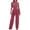 Hot Pink, variant on Enjoytime Fall Outfits for Women Solid Color Round Neck Short Sleeve Tops High Waisted Pants Sweat Suit Fashion 2025 Trendy Womens Matching Sets