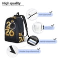 thumbnail image 5 of Ratiio Happy New Year 2026 Print Canvas Backpack for Women & Men Retro Aesthetic Rucksack Basic Backpack for High School/College Students Travel Laptop Bag, 5 of 5