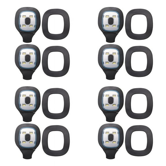 8Pcs USB Rechargeable Light for LED Beanie Hat,Replaceable Light Lamp Cap DIY Hat Light for Men and Women