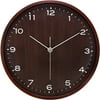 Round 10'' Dark Bent Wood Clock