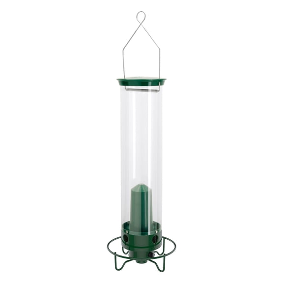 Droll Yankees Flipper Squirrel-Proof Tube Bird Feeder - Green - 5 lb. capacity