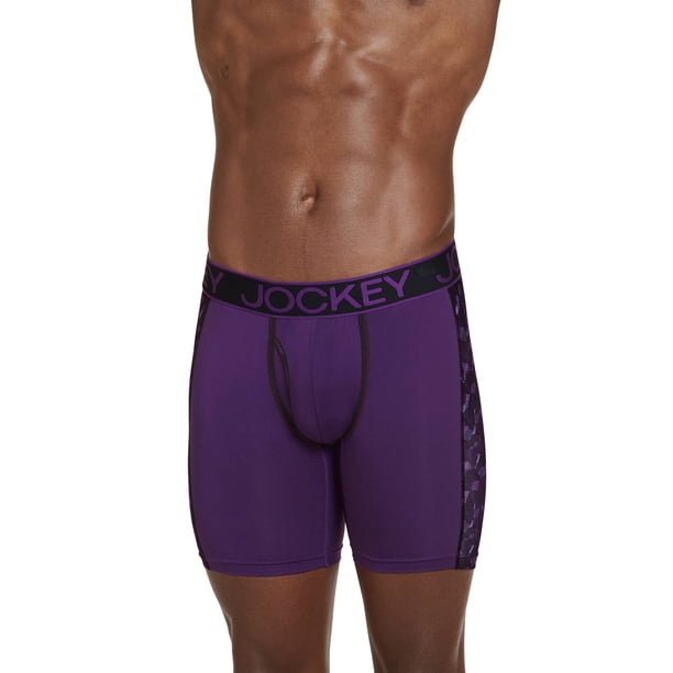 Jockey Men Sport Stretch Tech Performance 8" Boxer Brief