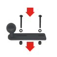 thumbnail image 2 of 1set Motorcycle Handlebar Pump Mount With Ball Head For Action Cameras Dslr Sjcam Smartphones Accessories, 2 of 5