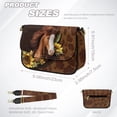 thumbnail image 7 of ZUXONGSY Horse Sunflower Leopard Print Shoulder Handbag for Women Trendy Crossbody Travel Purse Fashion Satchel with Adjustable Wide Strap for Daily Use Shopping, 7 of 7