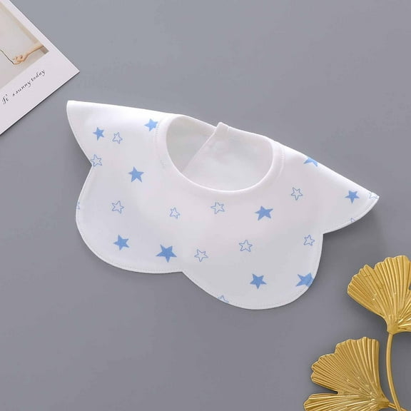 Nrmvnmi Baby Bib For Eating Drooling Bib Saliva Towel High-absorbent 3-layer Infant Cartoon Soft Face Towel Nursing