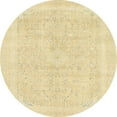 thumbnail image 1 of Ahgly Company Indoor Round Abstract Brown Gold Abstract Area Rugs, 5' Round, 1 of 6