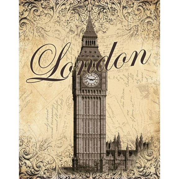 Beautiful London Big Ben Monument Print; One 11X14 Poster Print