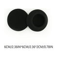 thumbnail image 3 of Youkk 2 Pcs Coussins d'Oreilles Ronds Respirant Éponge Oreillettes Accessoires Réparation Pièce de Rechange pour Casque AKG K402 60MM 1Set, 3 of 6