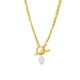 thumbnail image 1 of Zhuge Colgante de collar hecho a mano, collar colgante de perlas multicapa (oro), 1 of 5