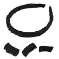 thumbnail image 2 of Unique Bargains 1 Pc Classic Elegant Pleated Headband for Women for Girls 6.10"x5.12" Black, 2 of 4