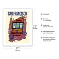 thumbnail image 2 of San Francisco - Presidio California Market Street Cable Car - Vintage Travel Poster by David Klein c.1960 - Bamboo Fine Art 290gsm Paper (Unframed) 17x22in, 2 of 4